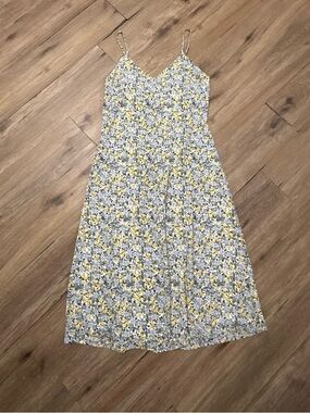 Forever 21 Floral Spaghetti-Strap Midi Dress